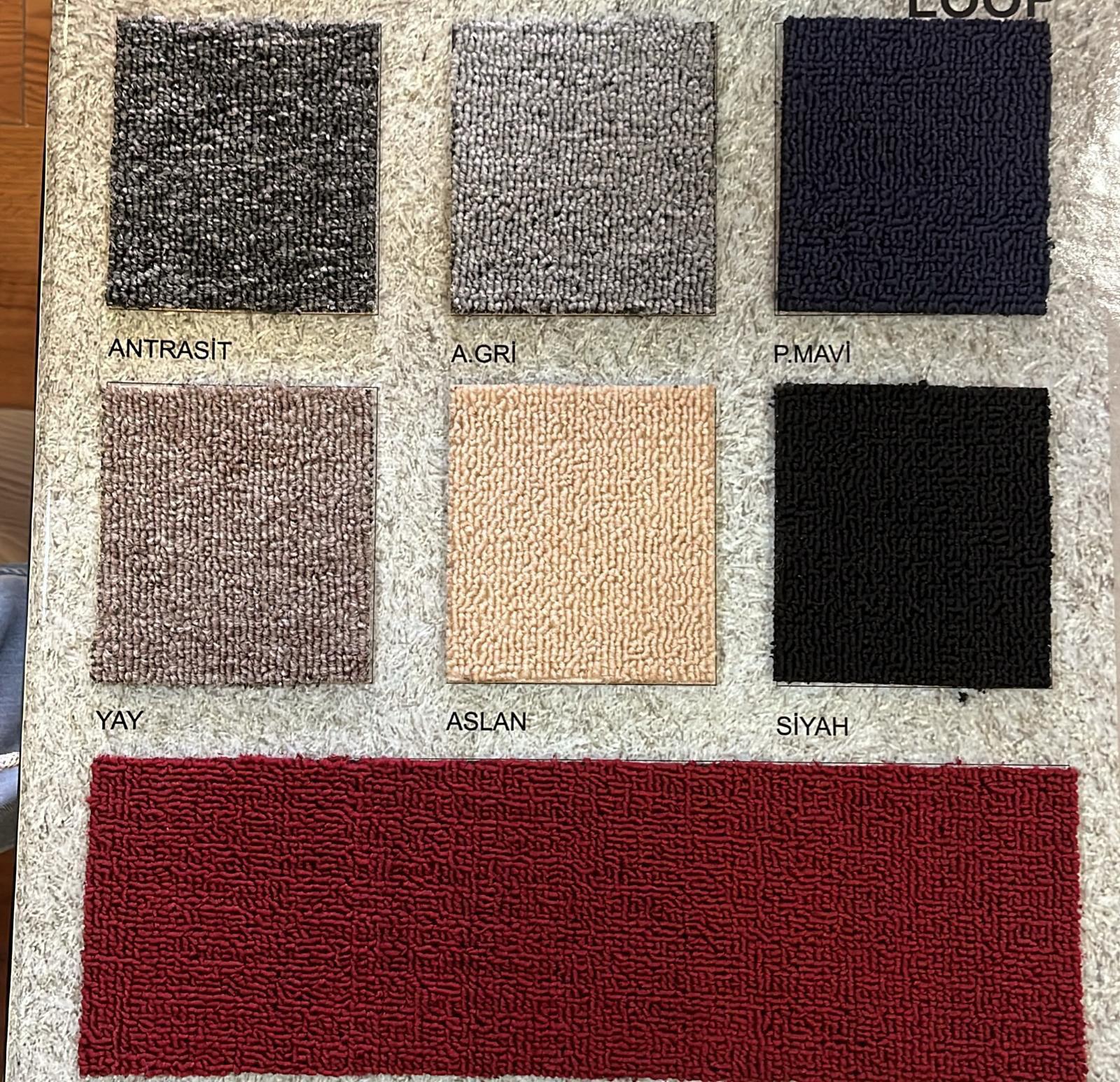 Halıfleks desen seçenekleri, geniş renk ve desen yelpazesi.